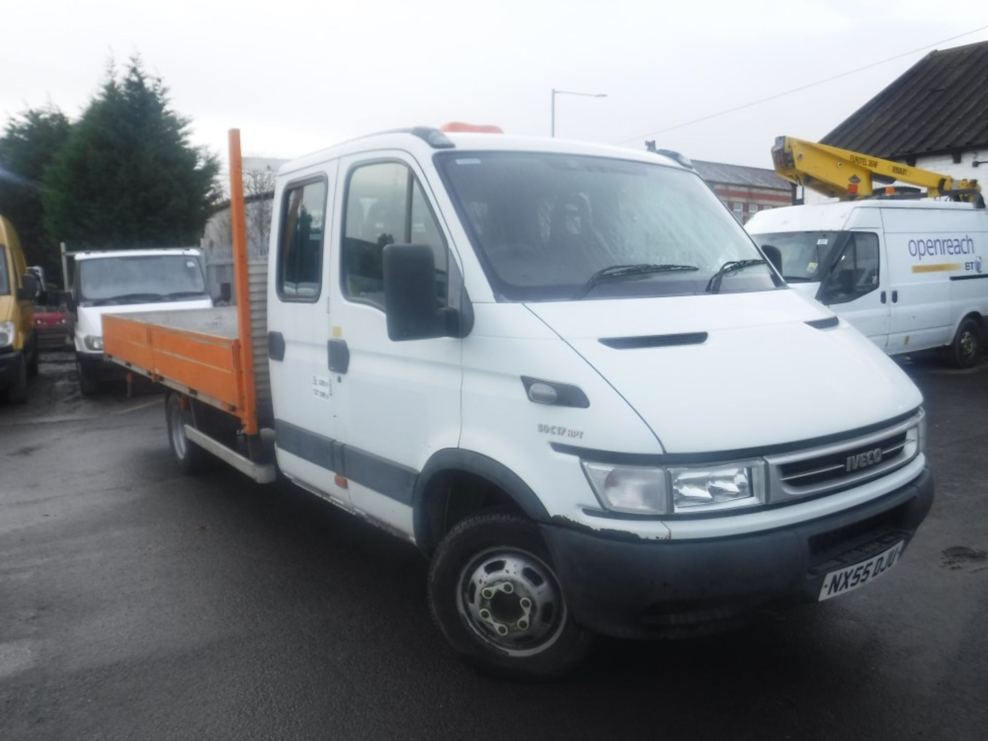 54 reg IVECO DAILY 50C17 DROPSIDE, SWING CRANE, 7 SEATER CAB, 1ST REG 11/05, TEST 01/20, 58011KM