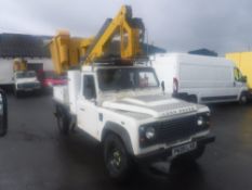 09 reg LAND ROVER DEFENDER 130 S/C C/W POWERED ACCESS LIFT (DIRECT ELECTRICITY NW) 1ST REG 06/09,
