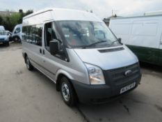 62 reg FORD TRANSIT 125 T300 9 SEAT MINIBUS, 1ST REG 01/13, 129431M, V5 HERE [+ VAT]