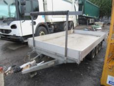 GRAHAM EDWARDS 12 ft TRI AXLE TRAILER WITH ALLY SIDES [NO VAT]