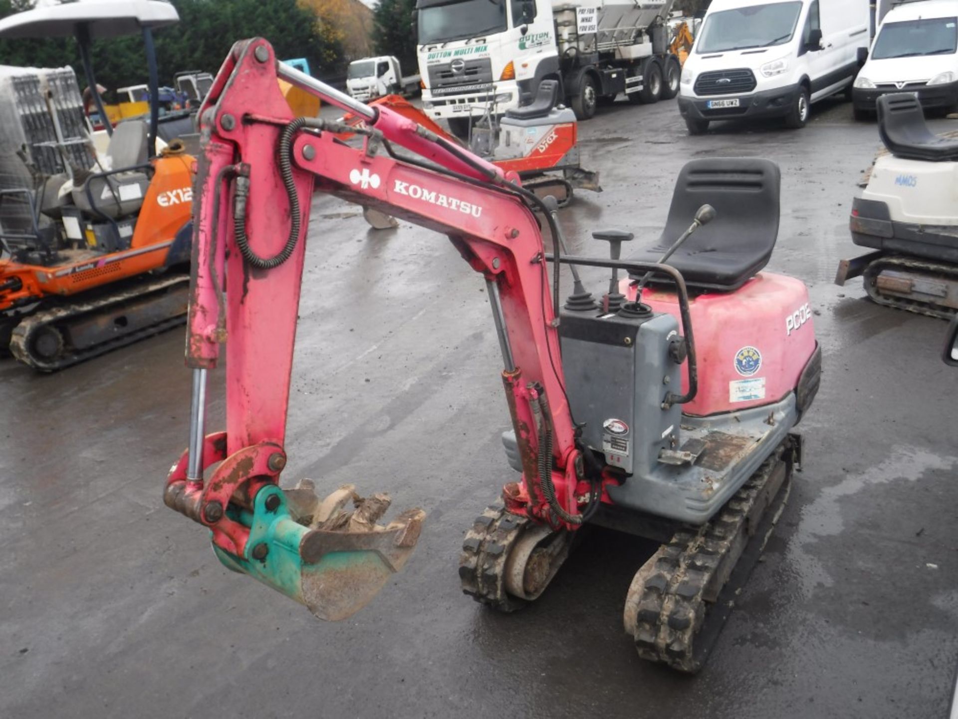 KOMATSU PC02-1 MICRO DIGGER, 2514 HOURS NOT WARRANTED [+ VAT] - Bild 2 aus 4