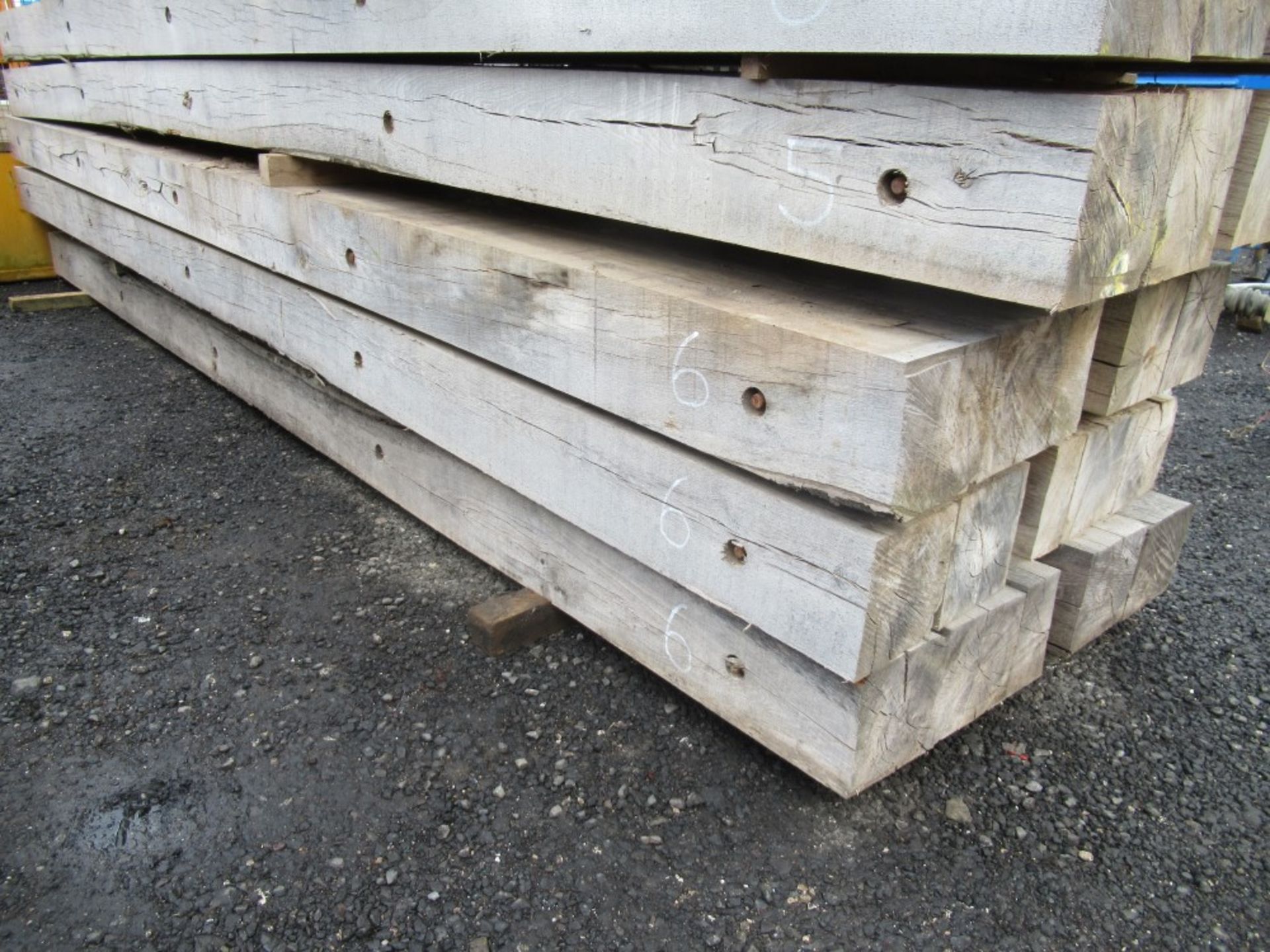 3 X HEAVY DUTY TIMBER CRANE MATS (6) [+ VAT]