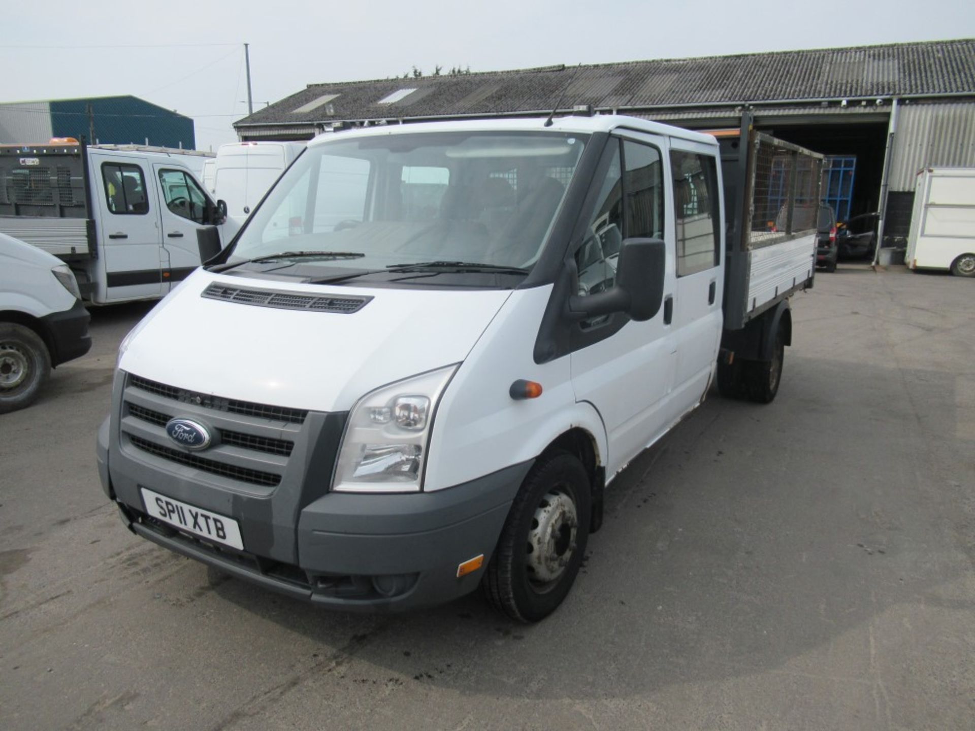 11 reg FORD TRANSIT 115 T350L D/C RWD TIPPER, 1ST REG 03/11, TEST 01/20, 138579M, V5 HERE, 1 OWNER - Image 2 of 5