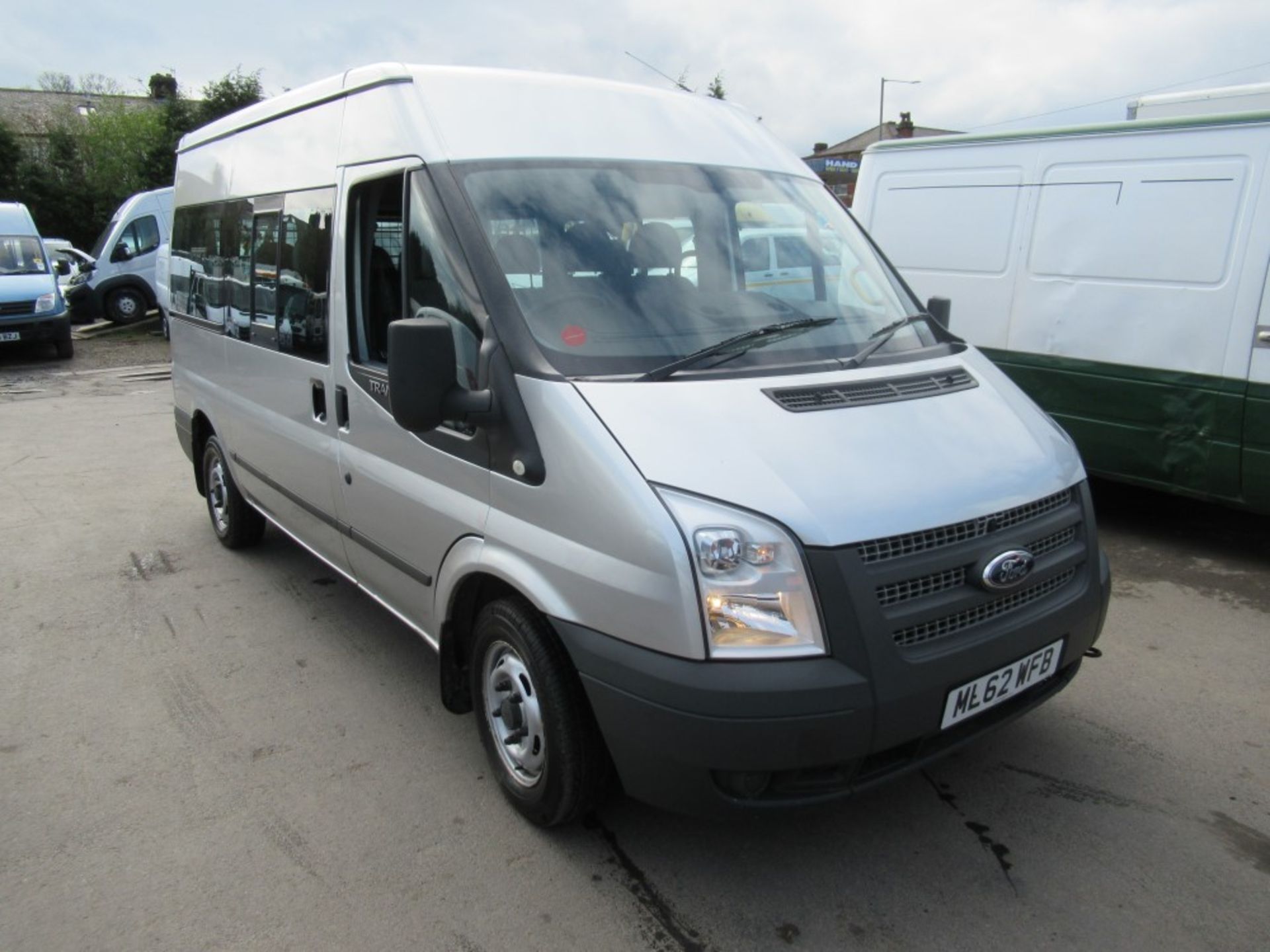 62 reg FORD TRANSIT 125 T300 FWD 9 SEAT MINIBUS, 1ST REG 01/13, 129431M WARRANTED, V5 HERE, 1 FORMER