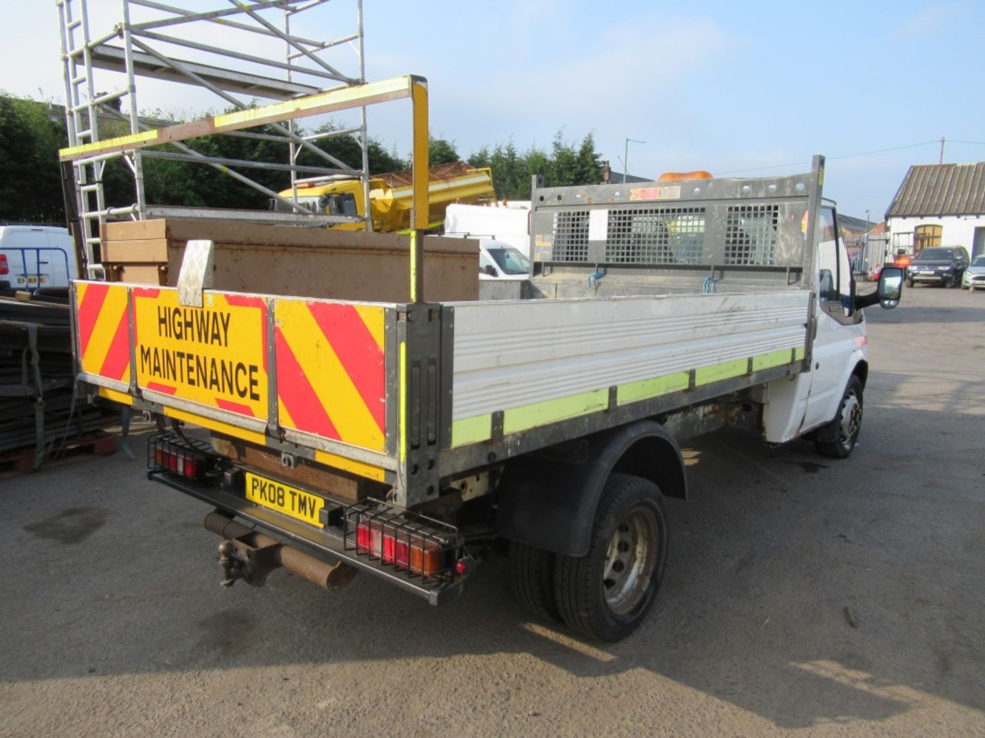 08 reg FORD TRANSIT 100 T350M TIPPER (DIRECT COUNCIL) 1ST REG 03/08, 52213M, V5 HERE, 1 OWNER FROM - Image 4 of 5