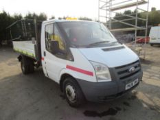 08 reg FORD TRANSIT 100 T350M TIPPER (DIRECT COUNCIL) 1ST REG 03/08, 52213M, V5 HERE, 1 OWNER FROM
