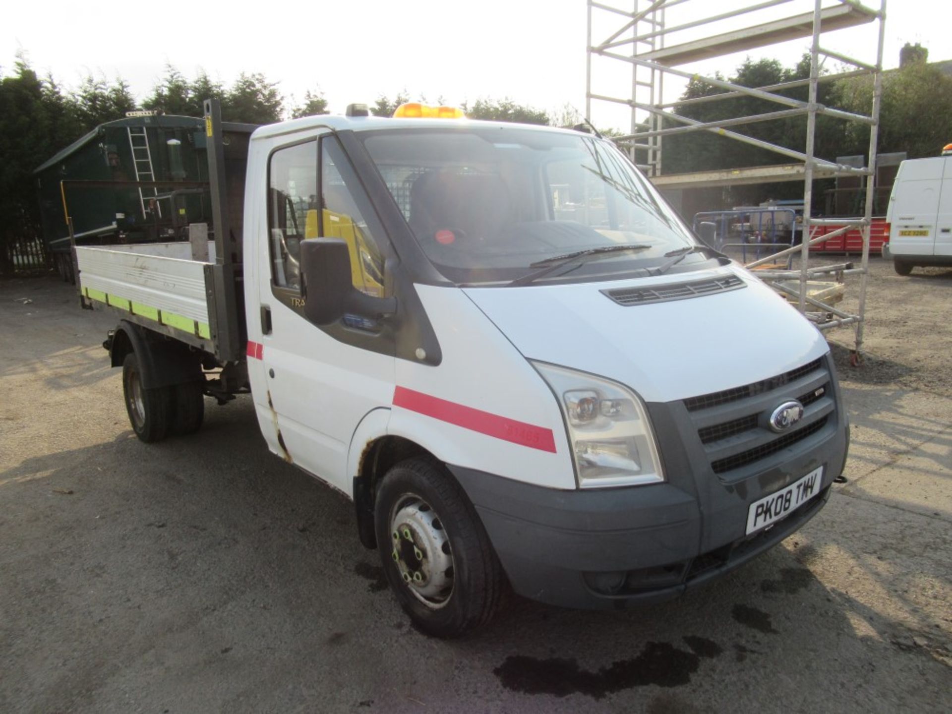 08 reg FORD TRANSIT 100 T350M TIPPER (DIRECT COUNCIL) 1ST REG 03/08, 52213M, V5 HERE, 1 OWNER FROM