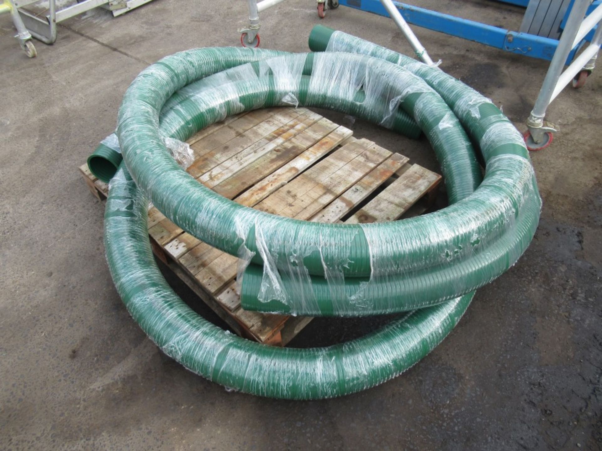 2 X 5" SUCTION HOSE, 6 MTR & 8 MTR, DARK GREEN [NO VAT]