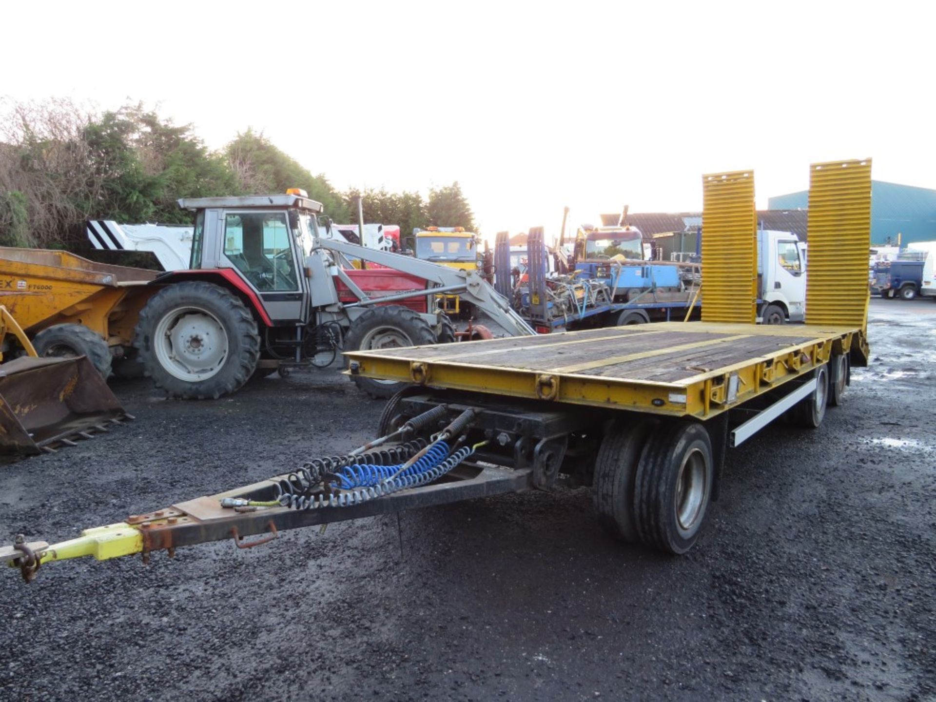 CRAVEN TASKER 89 DLT3M24 3 AXLE DRAW BAR TRAILER, TEST 03/20 [+ VAT]