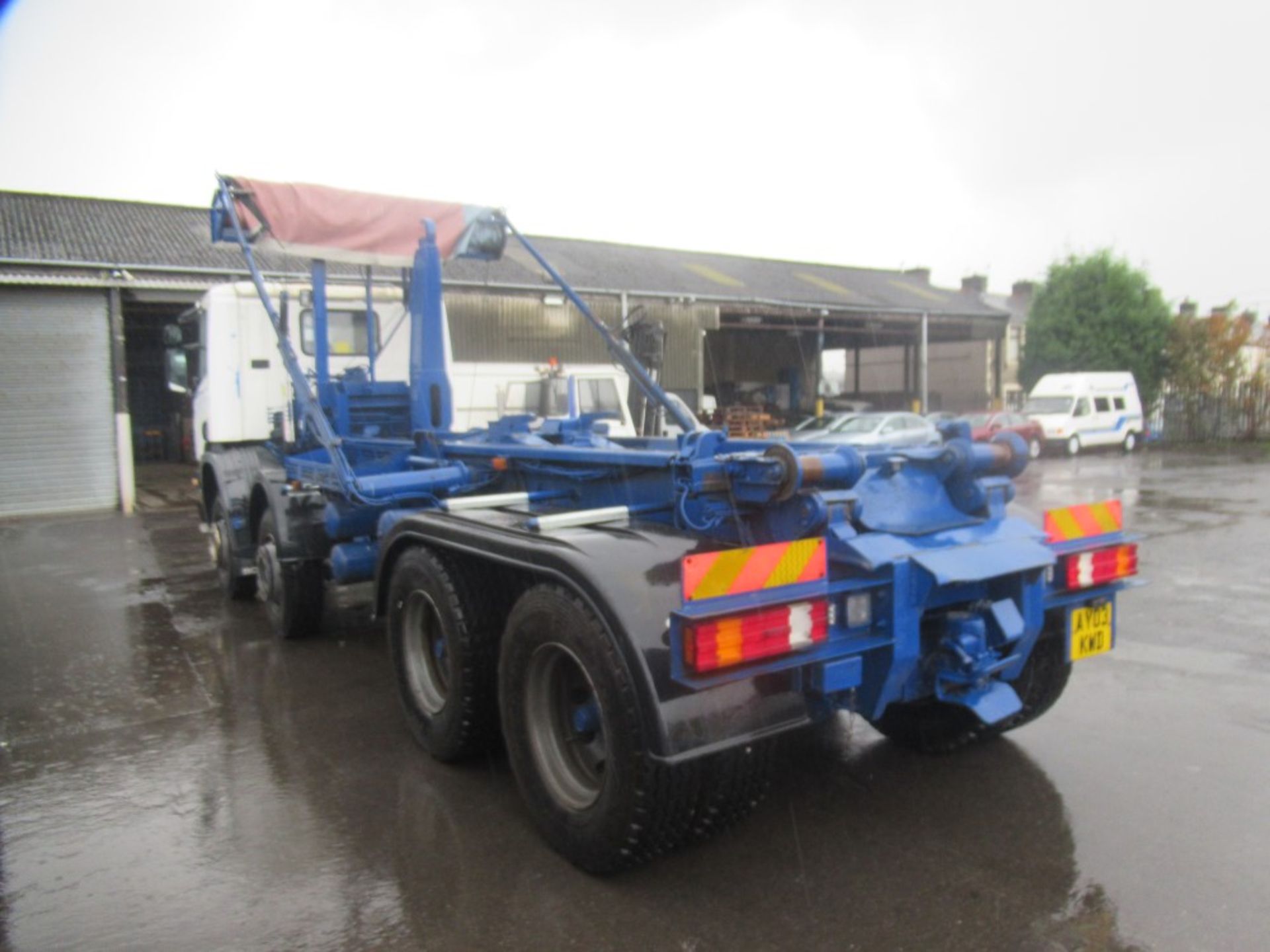 03 reg SCANIA P8X4 HOOK LOADER C/W EASY SHEET, 1ST REG 07/03, TEST 10/19, 124484KM, V5 HERE, 4 - Bild 3 aus 5