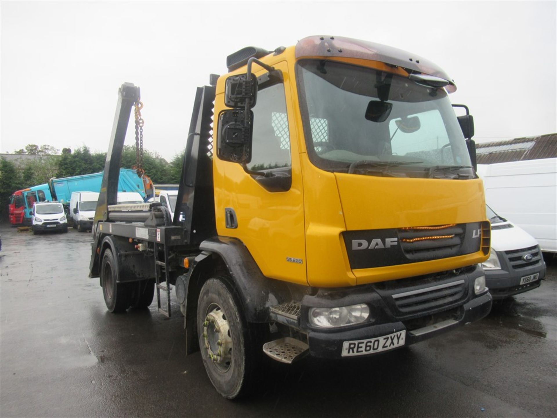 60 reg DAF FA LF55.220 18t SKIP LOADER, 1ST REG 01/11, TEST 02/20, 396965KM, V5 HERE, 3 FORMER