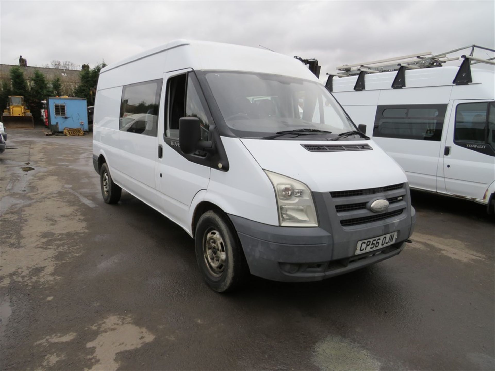 56 reg FORD TRANSIT 100 T350L D/C RWD 6 SEAT CREW VAN, 1ST REG 01/07, 113459M WARRANTED, TEST 01/20,