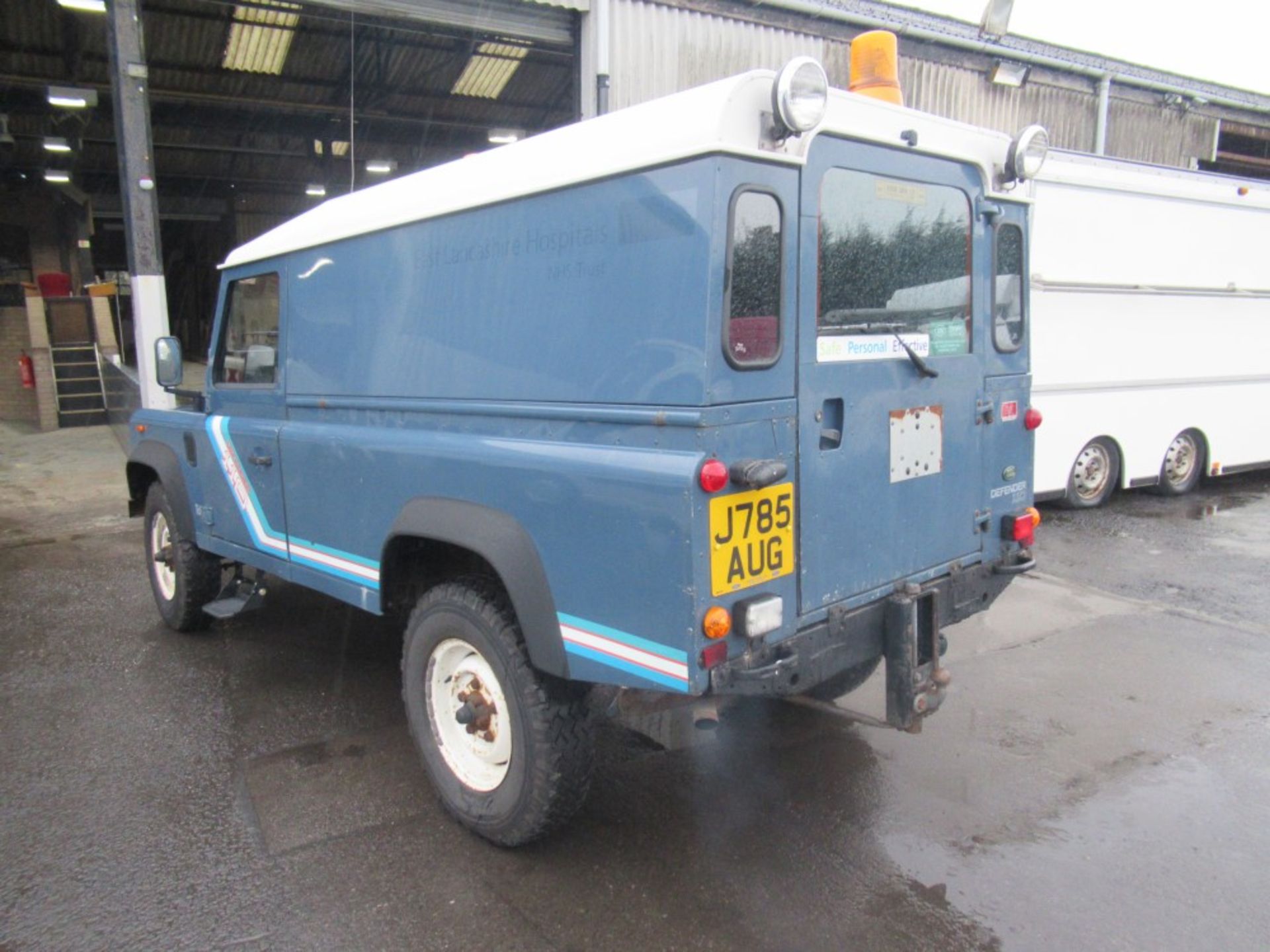 J reg LAND ROVER 110 DEFENDER TD (DIRECT NHS) 1ST REG 09/91, 68246M NOT WARRANTED, V5 HERE, 1 FORMER - Image 3 of 6