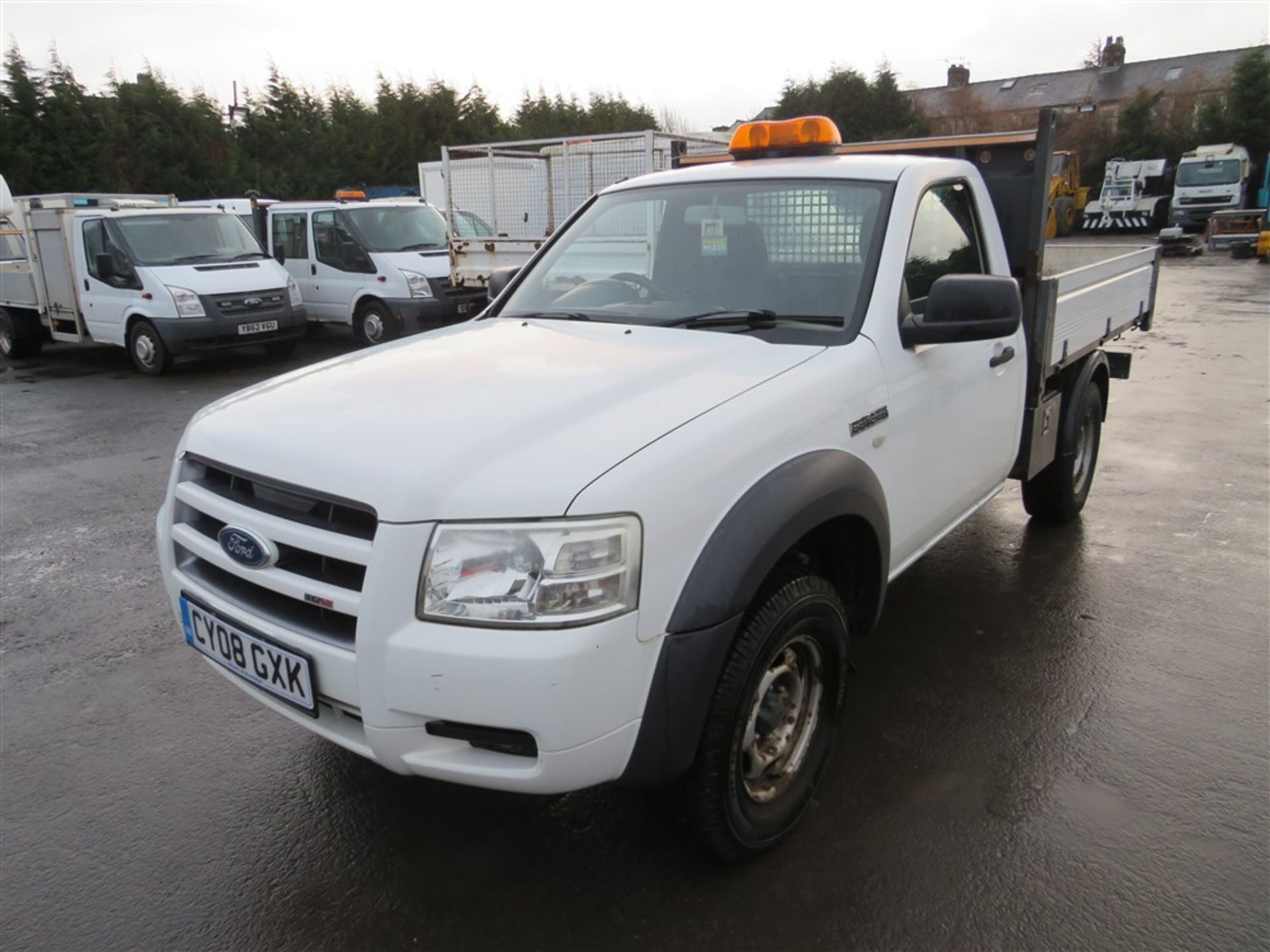 08 reg FORD RANGER TDCI TIPPER (DIRECT COUNCIL) 1ST REG 05/08, TEST 12/19, 68627M WARRANTED, V5 - Image 2 of 5