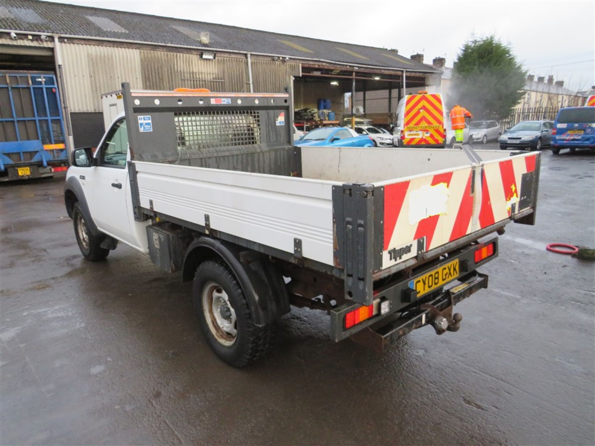 08 reg FORD RANGER TDCI TIPPER (DIRECT COUNCIL) 1ST REG 05/08, TEST 12/19, 68627M WARRANTED, V5 - Image 3 of 5