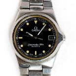 A GENTLEMAN'S STAINLESS STEEL OMEGA SEAMASTER 120M BRACELET WATCH *NOT WORKING ORDER* CIRCA 1970s
