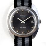 A GENTLEMAN'S STAINLESS STEEL CERTINA BLUE RIBBON WATCH CIRCA 1960/70s, REF 5801184, date