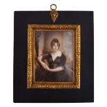 Manner of Alexander Gallaway. Miniature portrait of the Hon. Mrs Charles Ellis, later Lady