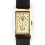 A FINE AND RARE GENTLEMAN'S 9CT SOLID GOLD ROLEX PRINCE CHRONOMETER WRIST WATCH CIRCA 1935