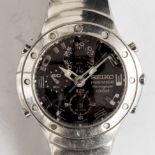 A SEIKO PREMIER CHRONOGRAPH 100M WATCH MODEL NUMBER: 7T32-7H80. Movement: Quartz. Case: Diameter