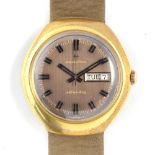 A GENTLEMAN'S STEEL AND GOLD PLATED HAMILTON WRIST WATCH CIRCA 1970s