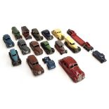 A quantity of Dinky Toys comprising: split screen Chrysler (blue), split screen Chrysler (grey),