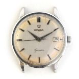 A GENTLEMAN'S STEEL OMEGA GENEVE WRIST WATCH *DATE FAULT* DATED 1959, REF 14724SC/61