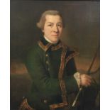 Francis Cotes (1726-1770), Portrait of a Gentleman Huntsman wearing a Green Coat trimmed with Gold