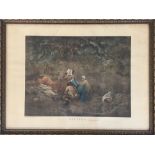 After George Morland. Gipsies, by W.Ward, coloured mezzotint, 42x54cm Provenance: from the estate of
