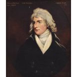 Manner of John Hoppner. Portrait of Charles Rose Ellis, Lord Seaford, half length, in a brass