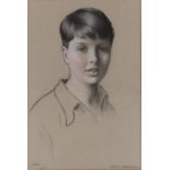 Lewis Baumer (British, 1870-1963), Portrait of John, bust-length, as a boy, signed, inscribed and
