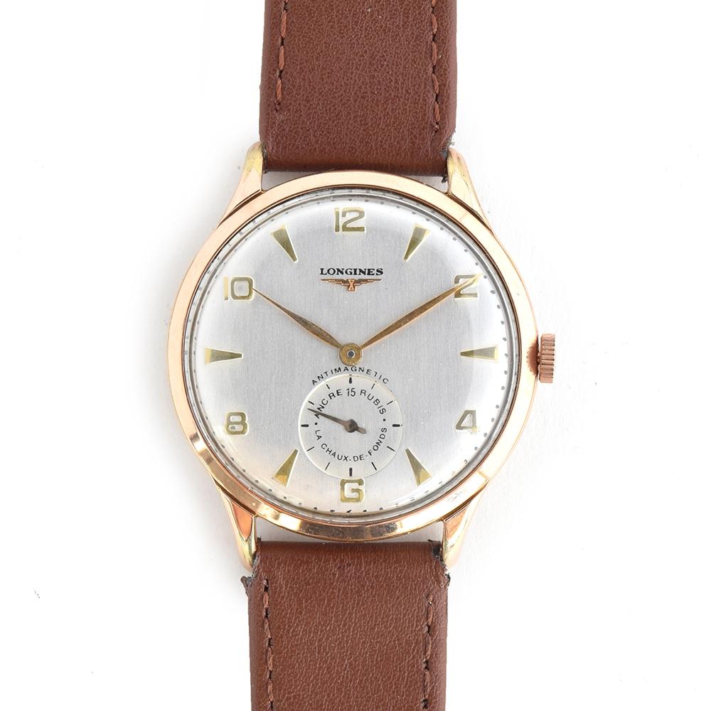 A GENTLEMAN'S STEEL AND GOLD FILLED LONGINES WRIST WATCH CIRCA 1953, REF B1137801 58197