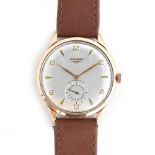 A GENTLEMAN'S STEEL AND GOLD FILLED LONGINES WRIST WATCH CIRCA 1953, REF B1137801 58197