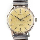 A GENTLEMAN'S STAINLESS STEEL OMEGA SEAMSTER 600 WRIST WATCH Dated 1966, REF 135.001