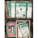 A large collection of The Cricketer magazine from the 1920s and 30s