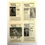 Four issues of the Sports News edited by Reginald Moore, Nov/Dec 1969, Mar/Apr 1970, May/June