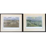 After Lionel Edwards, two colour prints 'Hunting Countries', The Pytchley Hunt, Braunston Brook,