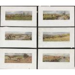 After J. A. Stewart, a set of six colour prints, 'The Heythrop', 'The Cottesmore', 'The Blackmore