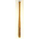 A wooden 'Slugger' baseball bat, 80cmH