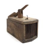 A vintage live box trap, 18cmL