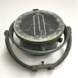 A Second World War marine compass, 1937, marked base, 5370, 13cmD