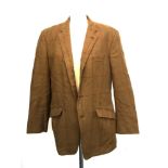 A Maenson single breasted tweed jacket with three buttons, single button to cuff, 40-42" chest