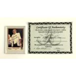 Boxing interest, a signed Angelo Dundee Kayo boxing card, together with certificate of authenticity