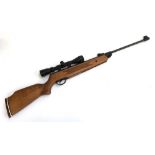 A Hatsan Edgar Bros. MOD.60S .22 air rifle with Hawke Sport HQ 3.8x40 scope