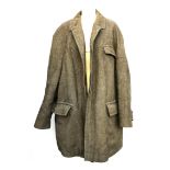 J.C. Cording & Co Ltd Piccadilly, a heavy keeper's tweed shooting coat with tattersall cheque wool