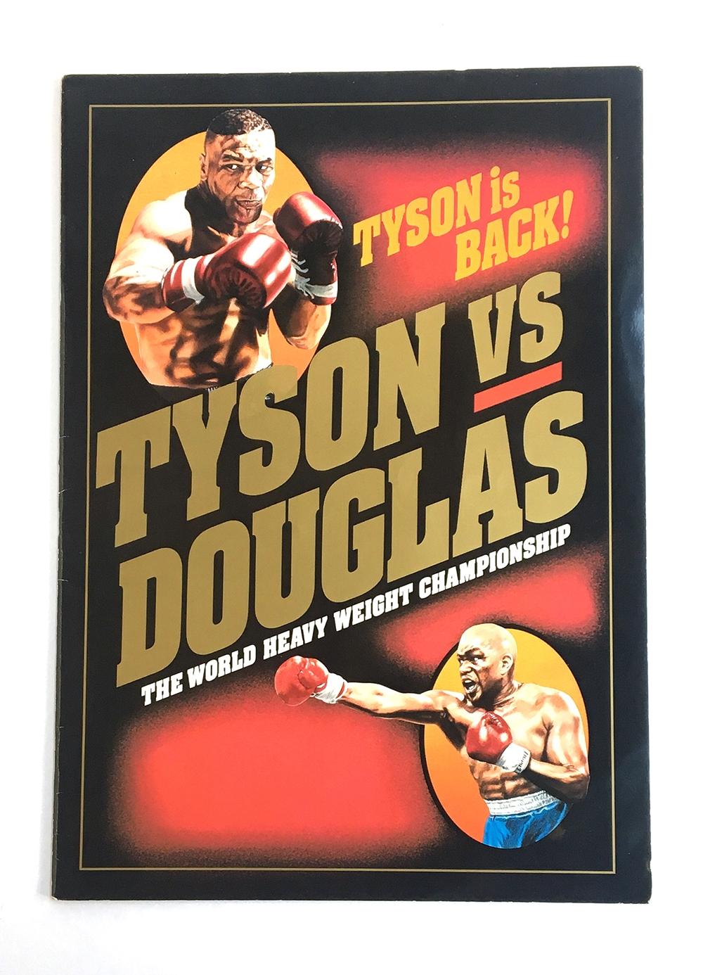 A rare Tyson vs Douglas World Heavyweight Championship Japanese program, in excellent condition