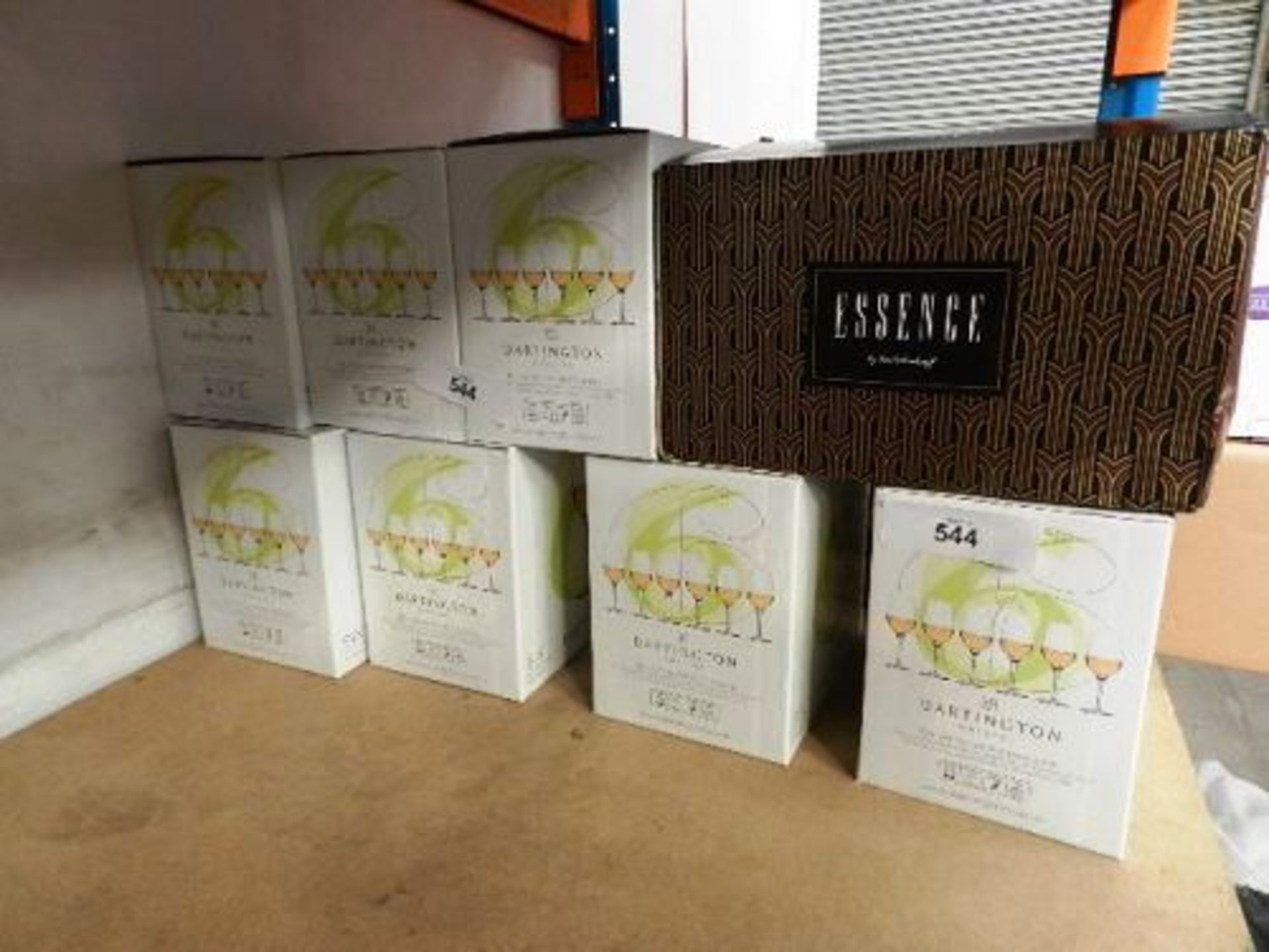 7 x boxes of 6 Dartington white wine glasses, RRP £44.00 per box, together with 1 x box of 6 Bar