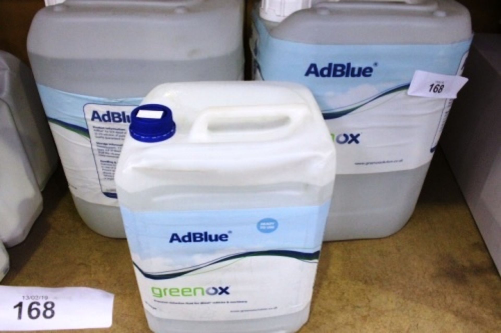 2 x 25ltr bottles of Greenox Adblue solution together with 1 x 10ltr bottle of Adblue - New (ESB11)