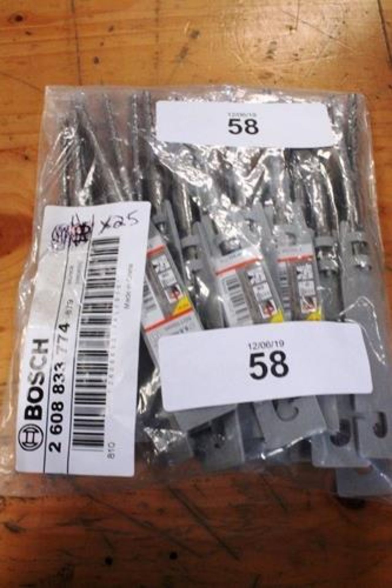 25 x Bosch SDS Plus 5X drill bits, 5.5mm (D) X 110mm (L) - New (TC3)