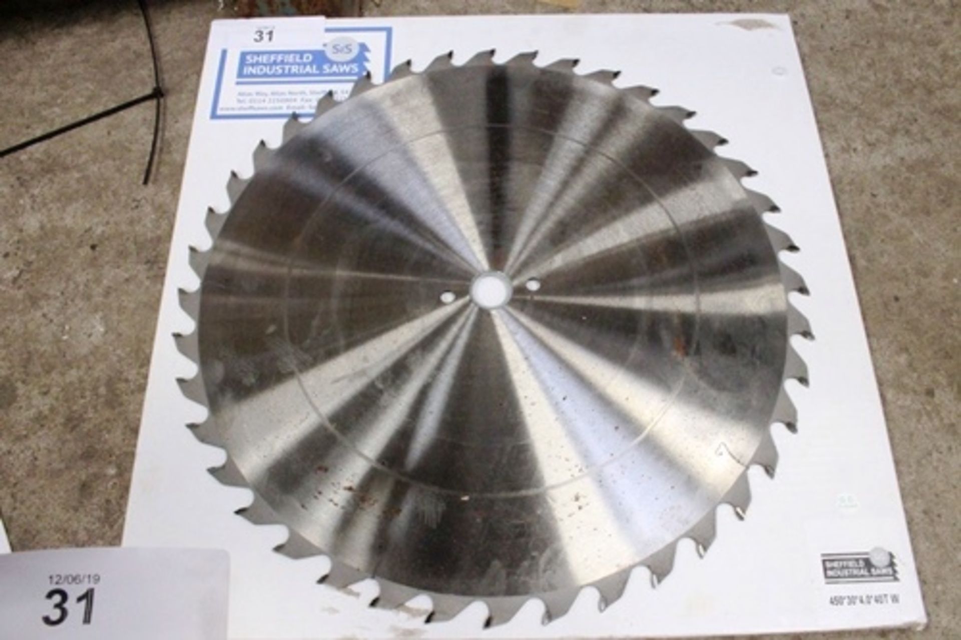 Sheffield industrial saw 450 x 30 x 4.0 x 40 TW - New (TC2)